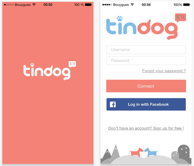 App Download Userface for Tindog